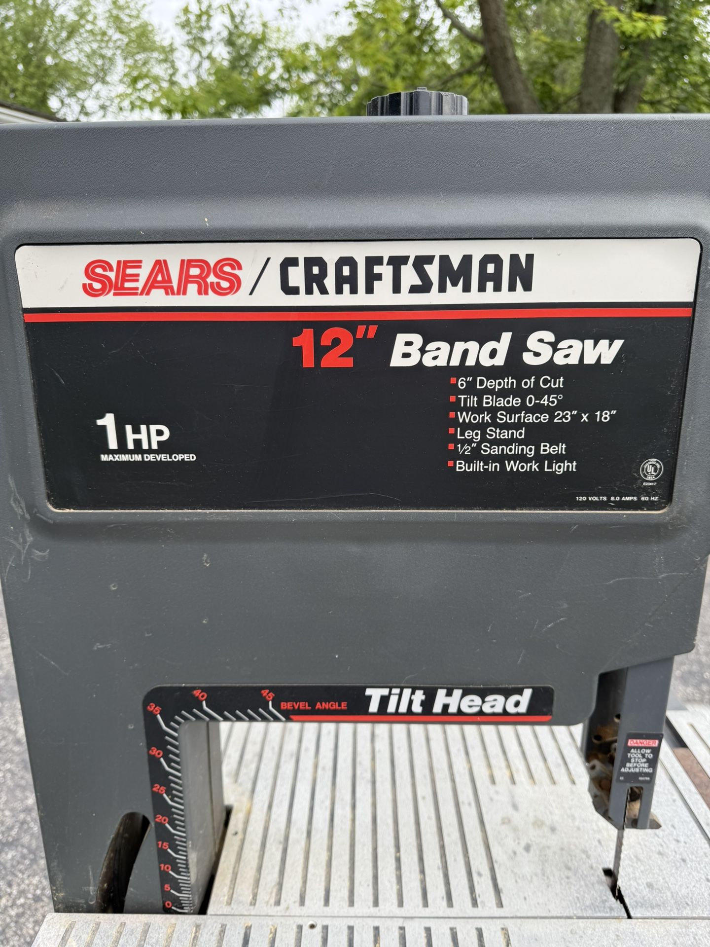 12” Craftsman Bandsaw