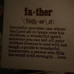 Picture For Father’s Day Present Or Just A Booster Father’s Morale For The Day Show He Loved