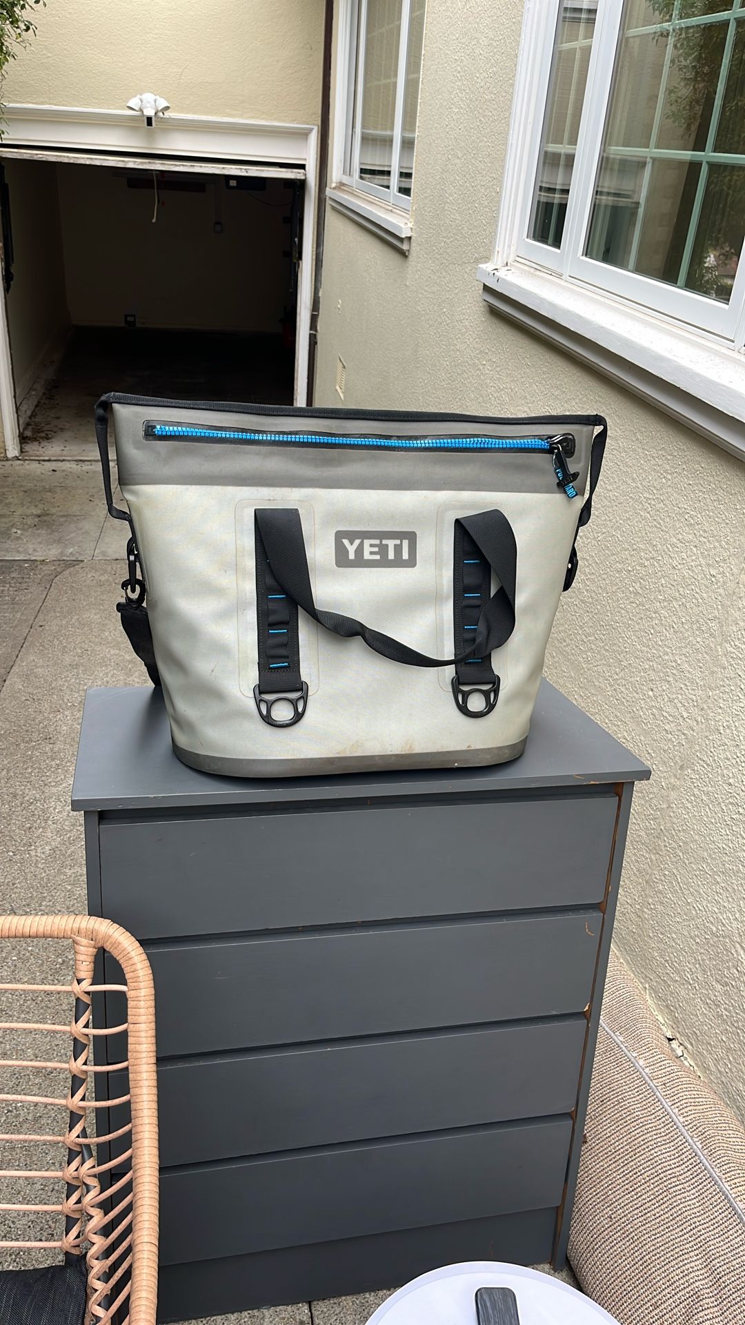 Used Yeti Cooler. Zipper Needs Replacement