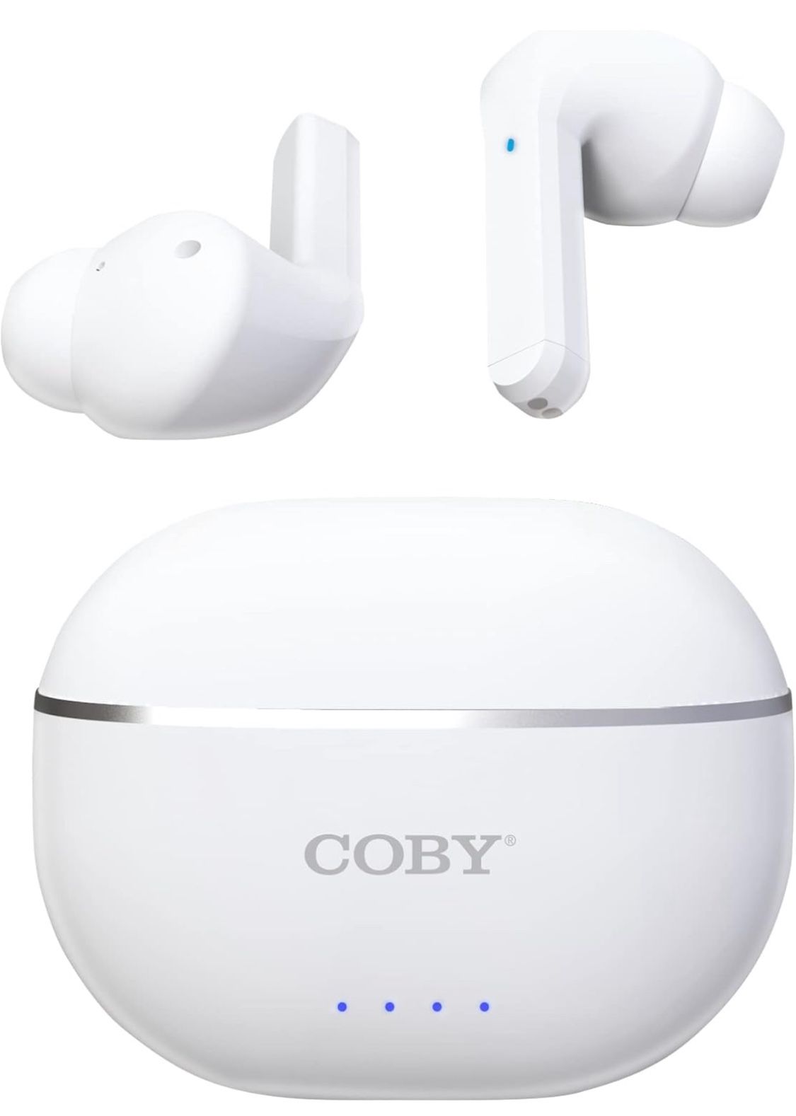 Coby Noise-Canceling Earbuds w/Charging Case