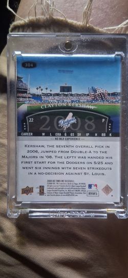 Clayton Kershaw upper deck Rookie card