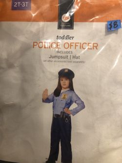 NEW Police Officer Halloween Costume size 2-3T