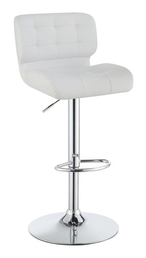White Leather Bar Stools