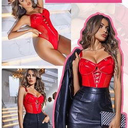 Avidlove Women's Plus Size Mesh Lingerie Bodysuit, Lace Underwire Bodysuit, One Piece Babydoll with Snap Crotch