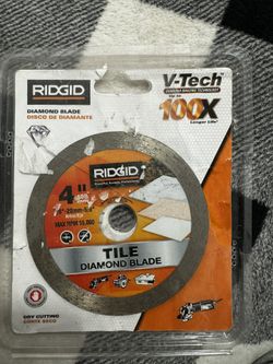 New ridgid 4 “ tile diamond blade $10 