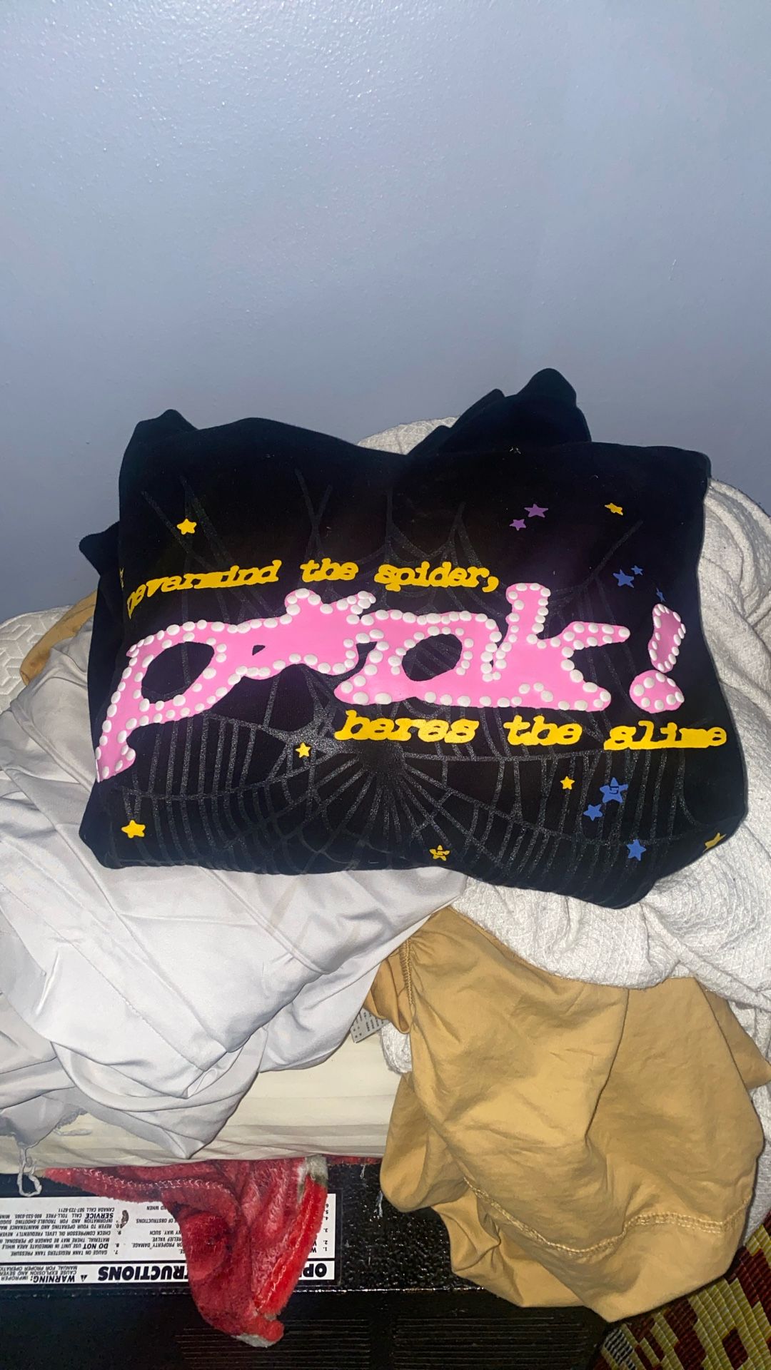 Sp5der Hoodie Size LARGE