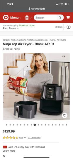Ninja 4qt Air Fryer - Black AF101 NEW(open Box) for Sale in Pico Rivera, CA  - OfferUp
