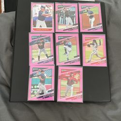 Lot Of 2021 Donruss Baseball Pink Firework And Pink Parallels 