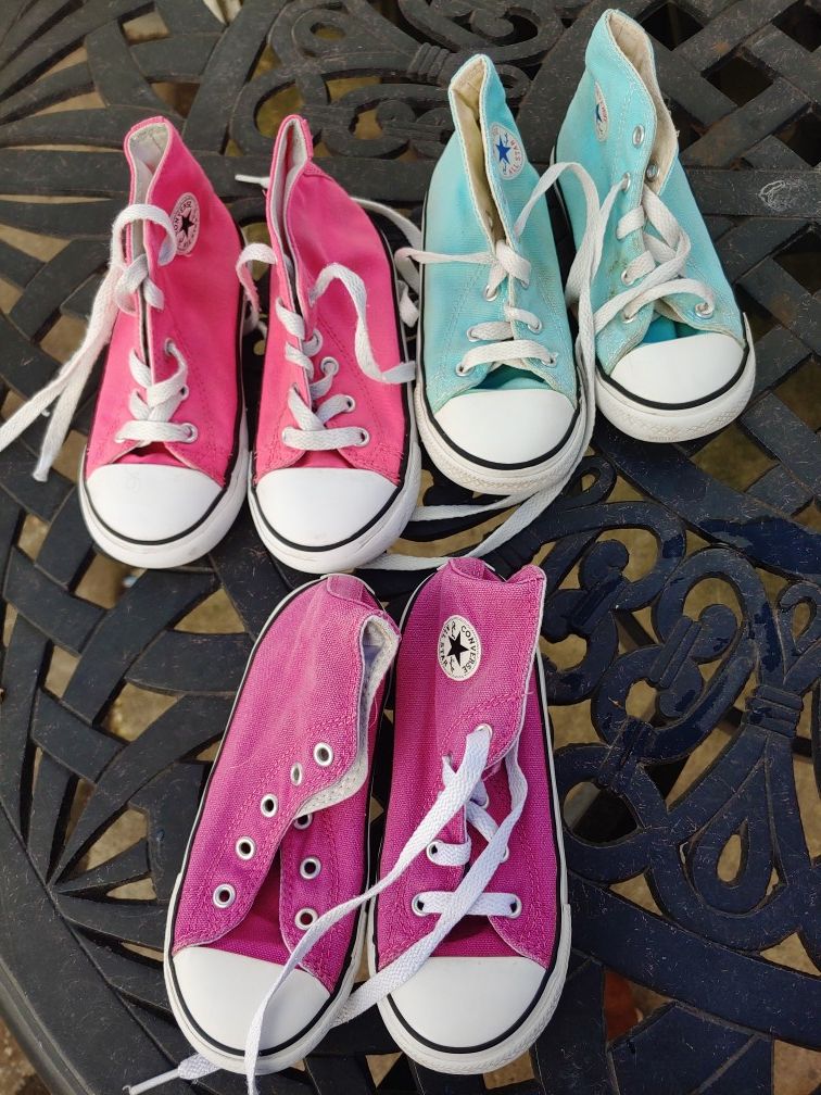 Girls size 10 converse play condition