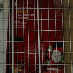 8.5 Ft large Santa with Reindeer And Sleigh