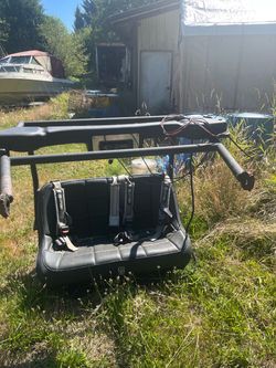 Side by side back seat attachment w speaker bar