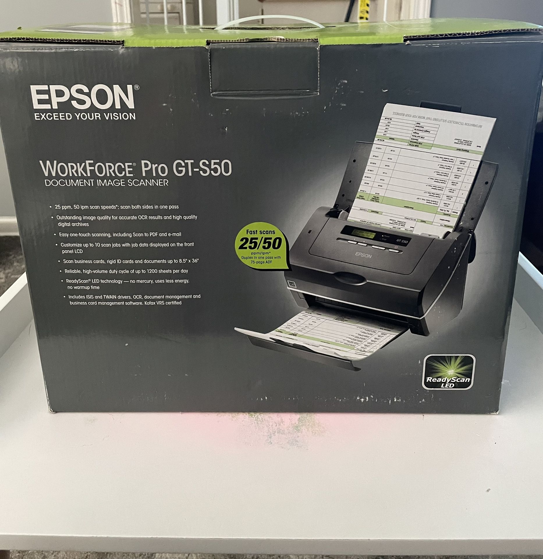 Epson Workforce Pro Gt-S50 Scanner