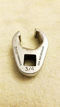 SnapOn 3/8" Drive 6-Point S® 3/4" Flank Drive® Flare Nut Crowfoot Wrench