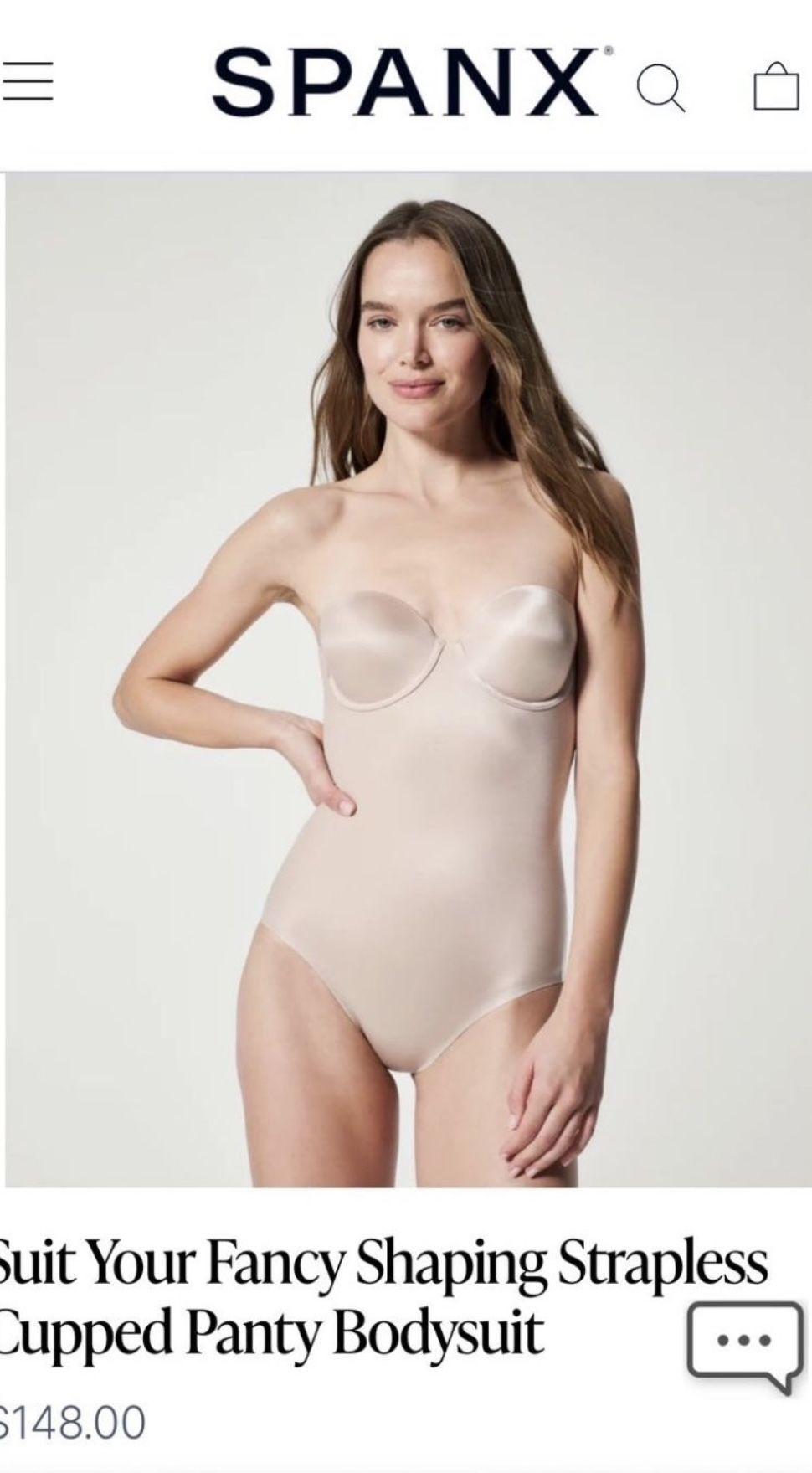 Spanx Strapless Bodysuit