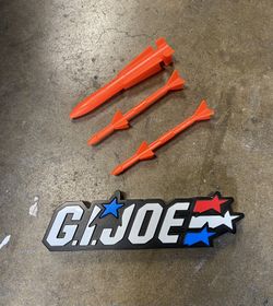 GI JOE NIGHT FORCE BOOMER SKYSTRIKER MISSILES PARTS VINTAGE 80s