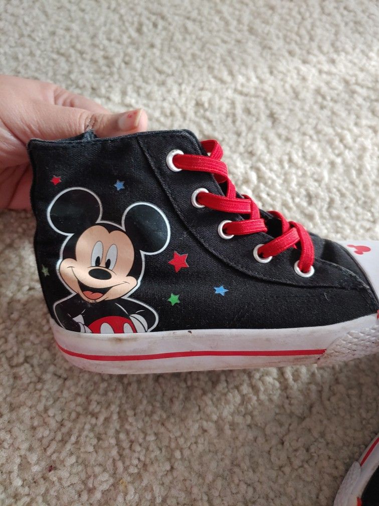 Disney Mickey Mouse Canvas Shoe Size Toddler 10