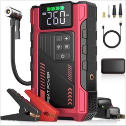 Portable Jump Starter with Air Compressor 3500A Jump Box for Car Battery 12V Power Pack Battery Charger Combo with 150PSI Tire Inflator for 8.5L Gas/7