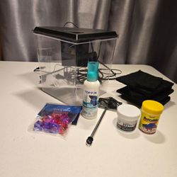 Betta fish tank and accessories