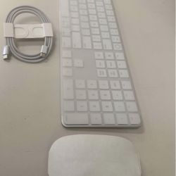 Apple Magic Keyboard W/ Touch ID + Mouse