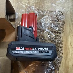 Milwaukee 12v 5ah high output batteries new $80 each I have several in n Lakeland 