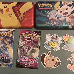 Pokemon Stocking Stuffer - 2 Packs + Stickers + Mini Figurine