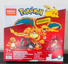 Pokémon Charmander Evolution Charmeleon Charizard Mega Construx Building Blocks