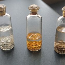 Miniature Bottles Gold Silver Platinum