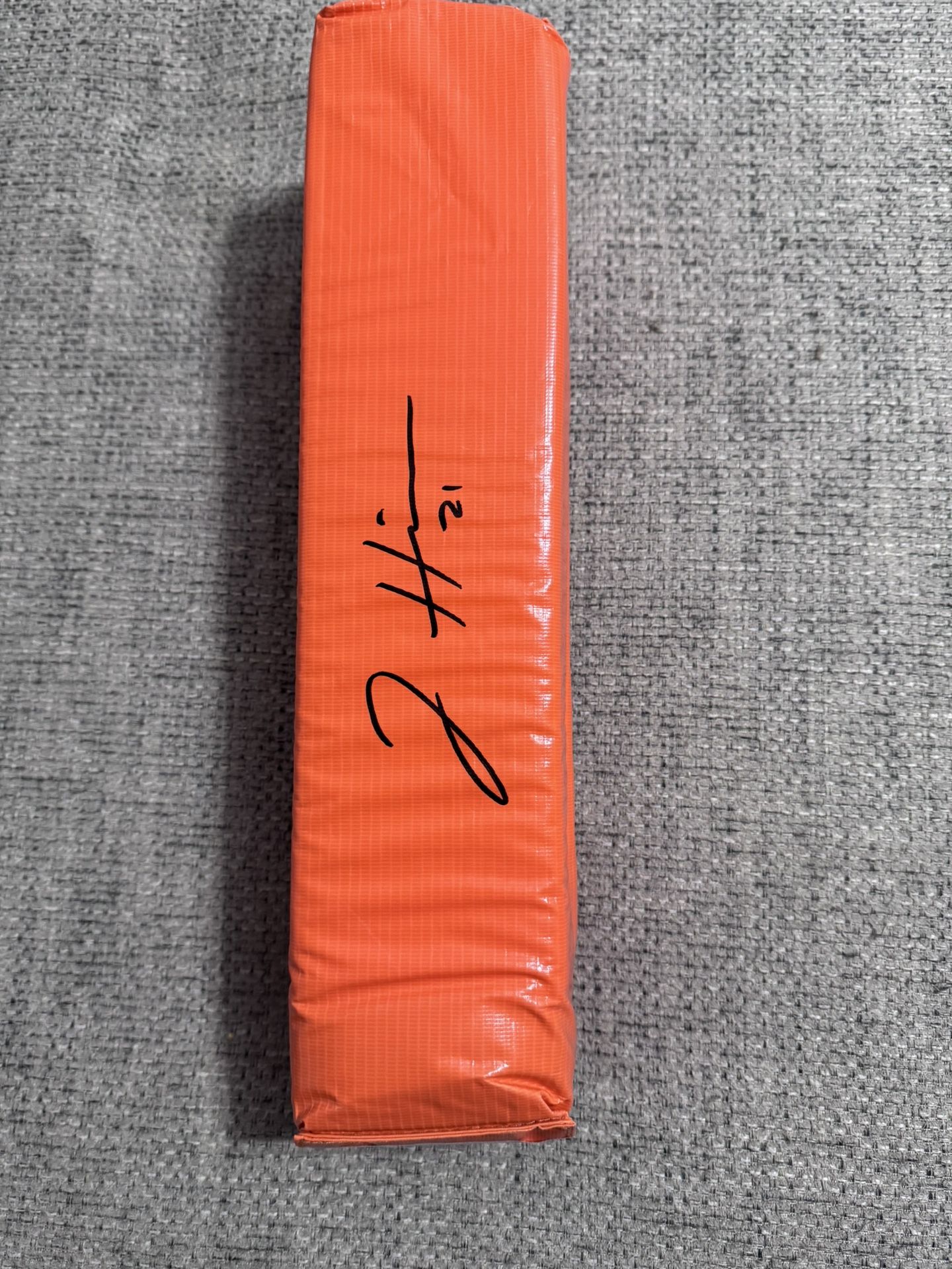 Jaden Hicks Signed Autograph End Zone Pylon- Beckett Coa - Kansas City Chiefs