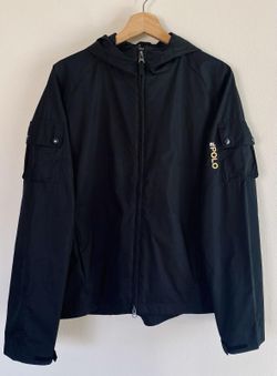 Polo Ralph Lauren Jacket Men XL Youth Black Windbreaker Coat