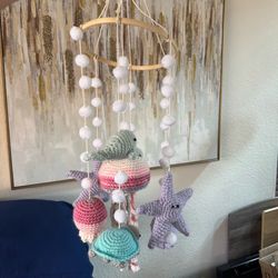Crochet Ocean Baby Mobile for Crib