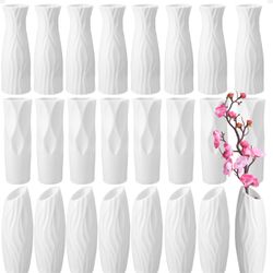 Plastic Flawer   Vase 24 Piece 