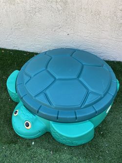 Giant Turtle Toddler Sandbox Or Baby Pool With Lid & Accessories - See My Other Items 😀