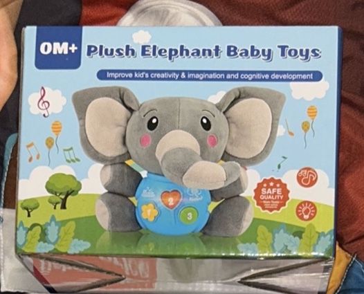 Plush Elephant Baby Toy