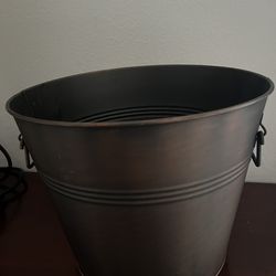 Bronze metal bucket
