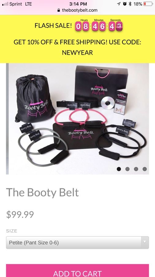 Authentic Booty belt workout kit