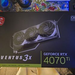 MSI Ventus 3x 4070Ti GPU 