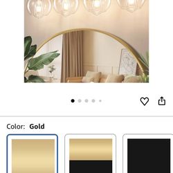 Bathroom Vanity Light, 29.5 Inch Modern Wall Sconce with Clear Glass Shade, 4-Light Gold Over Mirror Vanity Lighting for Bathroom