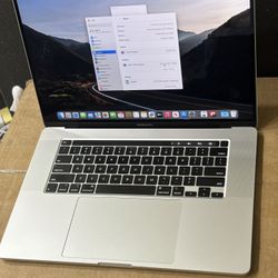 MacBook Pro 16 2019 i9 16 gb ram 512 gb  ssd