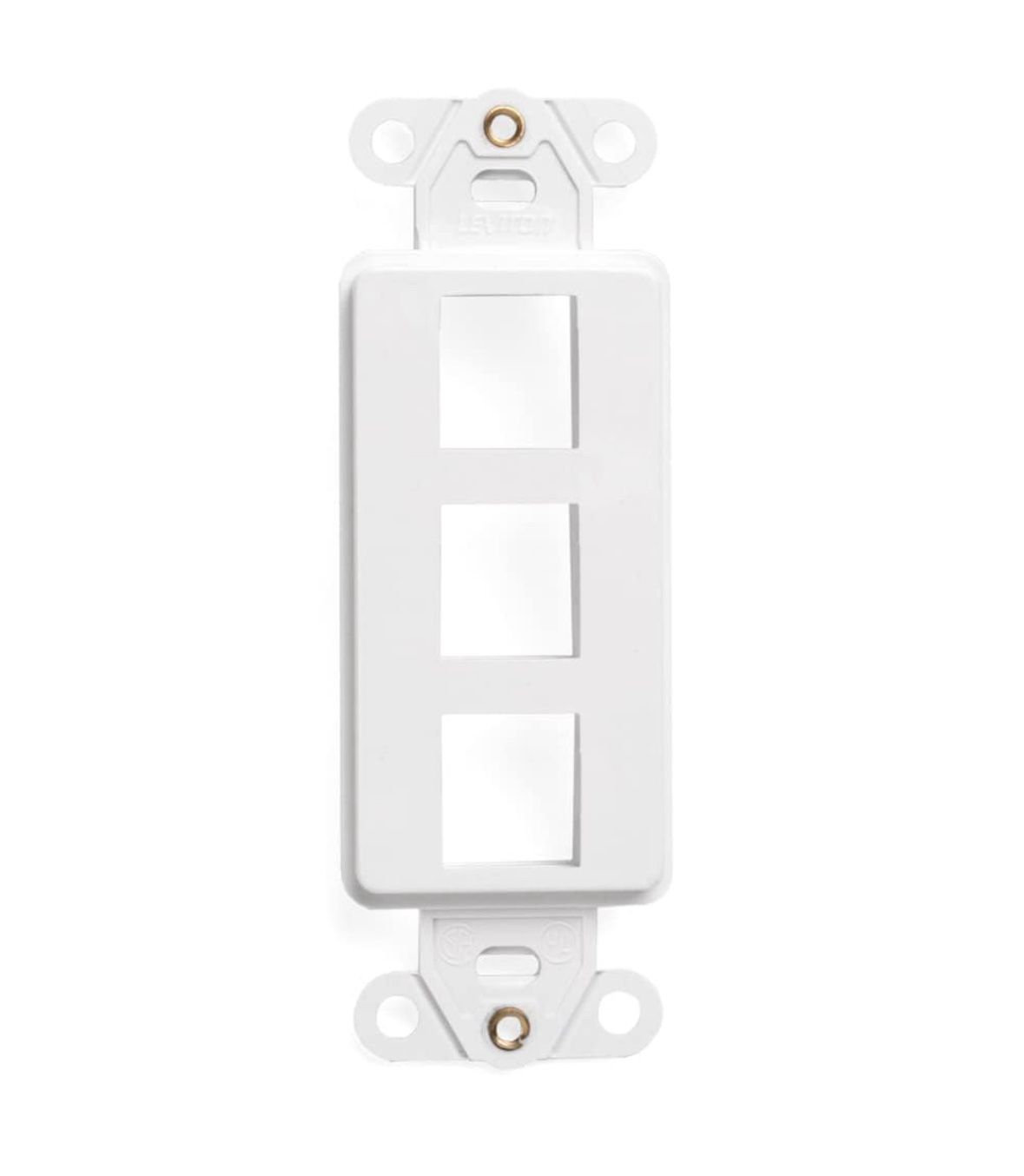 Leviton QuickPort Decora Insert, 3-Port, 41643-W, White