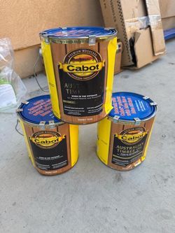3 gallons cabot Australian timber oil honey teak $35 each