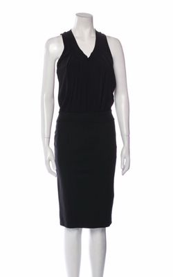 Valentino V-Neck Midi Length Dress size S authentic