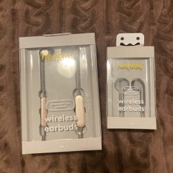 Heyday Wireless Bluetooth Earbuds The One On The Left Is $12 The Smaller One Is $5