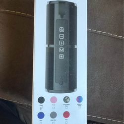 Portable Bluetooth Speaker with Colorful LED Lights