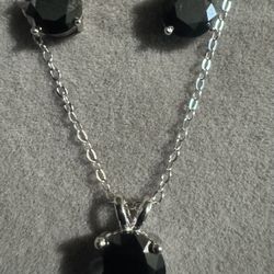 GRA Black Moissanite 925 Silver