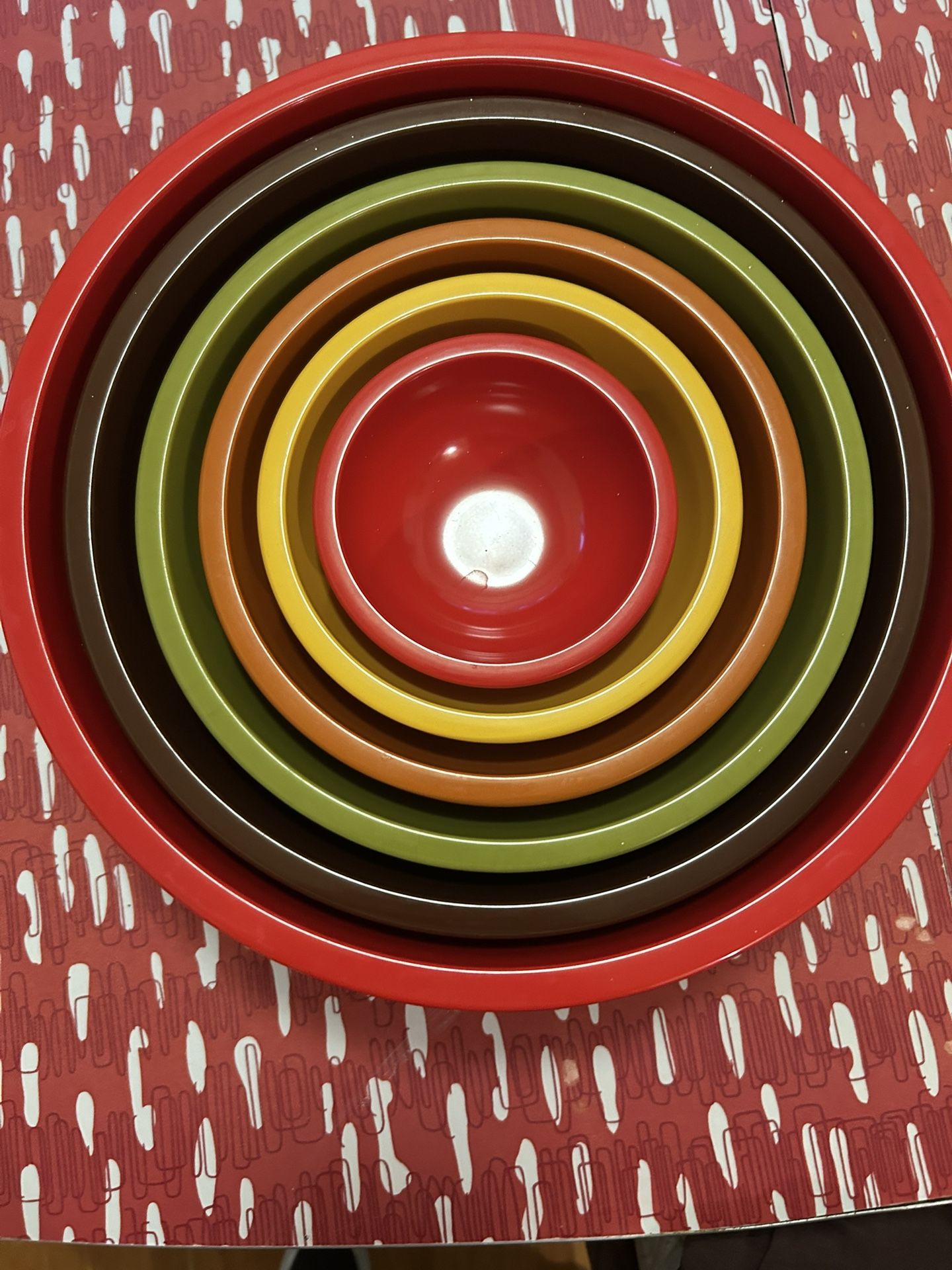 Crate And barrel melamine Nesting Bowls