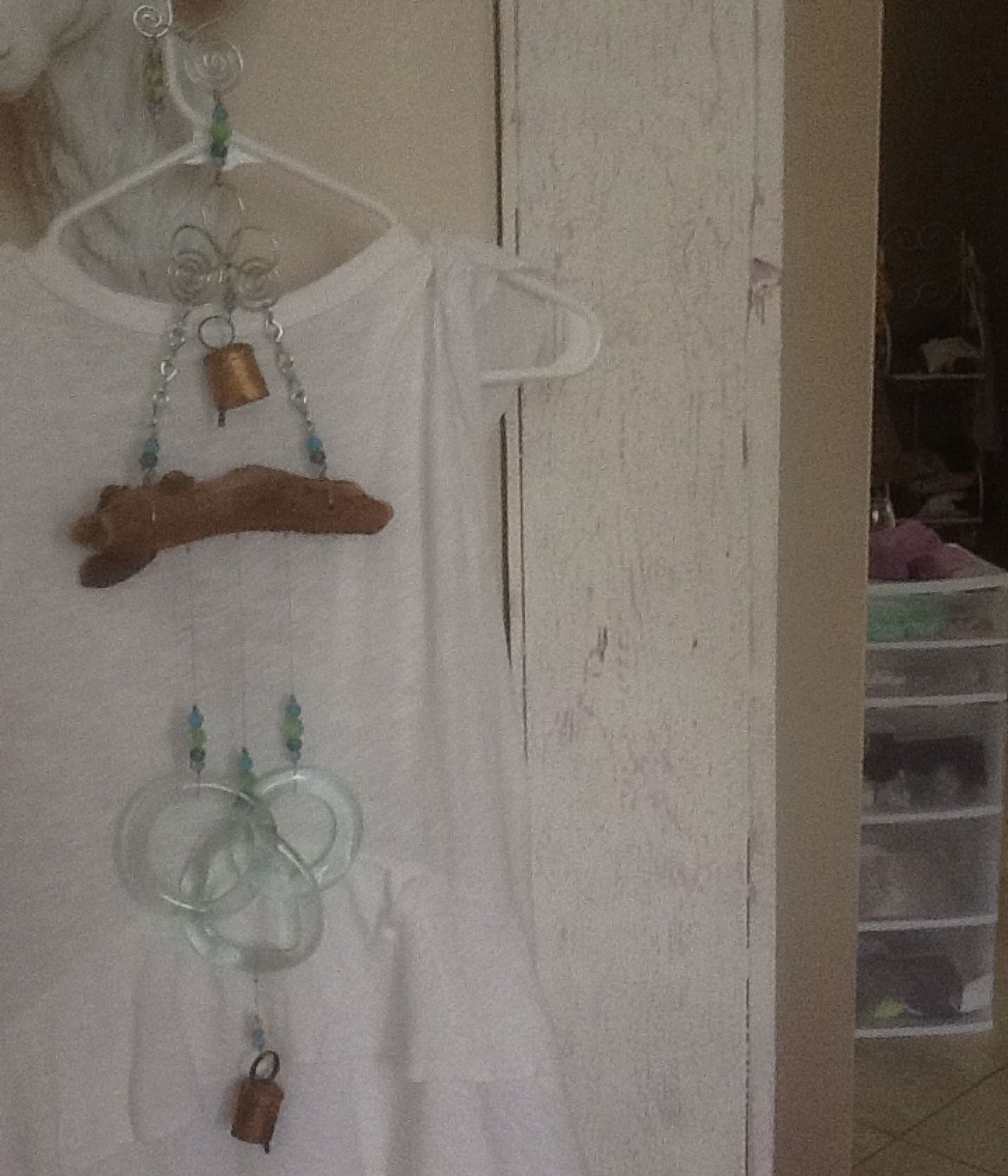 Glass/wood/metal wind chime