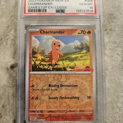 2023 Pokemon Mew En-151 #004 Charmander Gamestop Exclusive PSA 102023