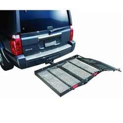 Pro Series Cargo Carrier Hitch and Ramp For Tow Hitch, Black