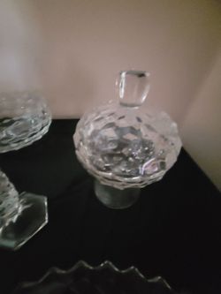 Vintage crystal and cut style glass - large set