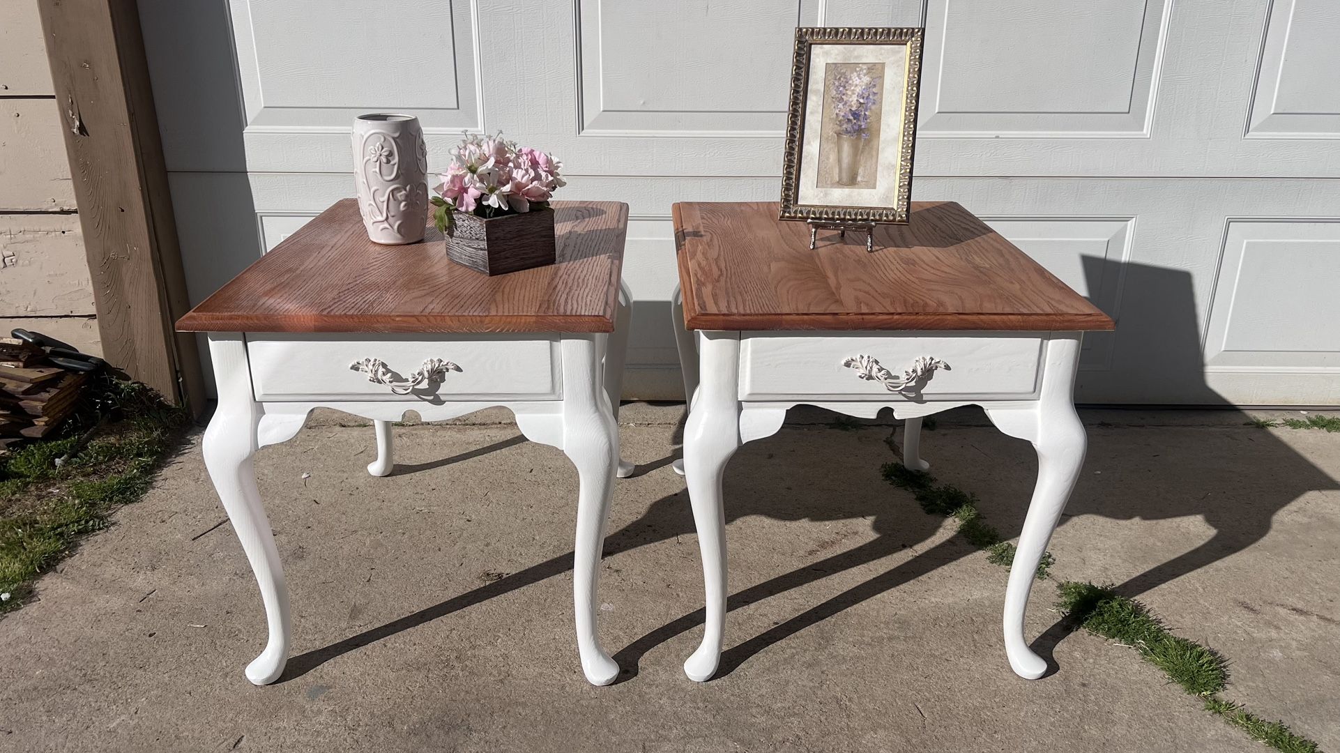 Vintage Bassette French Provincial Side Tables